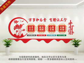 人民调解室文化墙