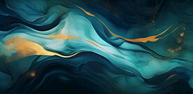 绿色金线渐变大理石背景