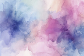 蓝紫色水彩水墨画背景