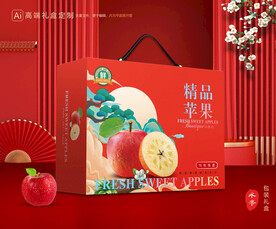 苹果包装 红富士礼盒