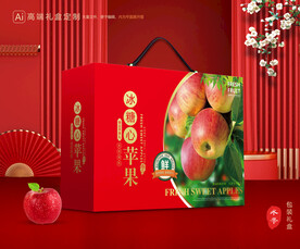 苹果包装 红富士礼盒