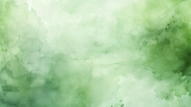 绿色水彩水墨背景