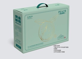 黄金蟠桃手提礼盒