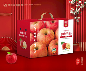 苹果包装 红富士礼盒
