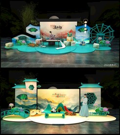 中国风美陈DP打卡点