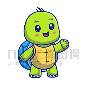 可爱卡通乌龟