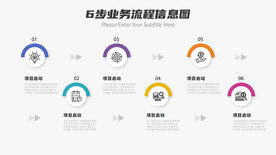 6步业务流程信息图