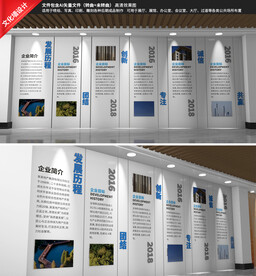 企业发展历程文化墙