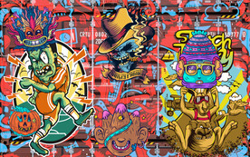 工装涂鸦背景墙