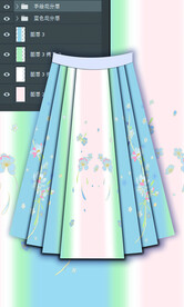 汉服高清手绘分层