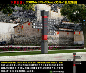 景区景点方向指示牌