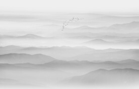 山水水墨山水画