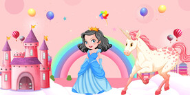 卡通白雪公主城堡