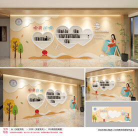 读书文化墙 书吧文化墙 读书角