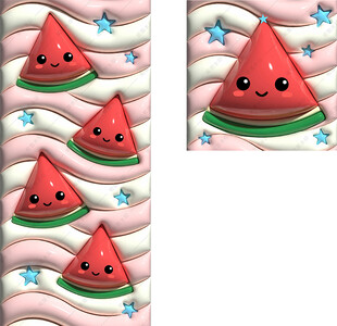 3D西瓜手机壁纸膨胀风