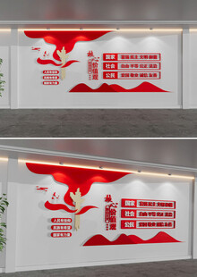 社会主义核心价值观文化墙