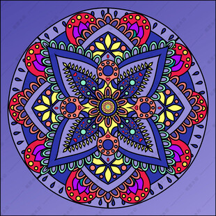 曼陀罗花纹