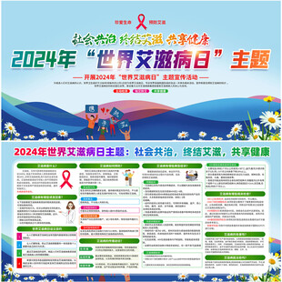 世界艾滋病日展板