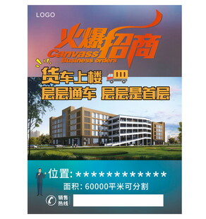 地产火爆招商宣传单