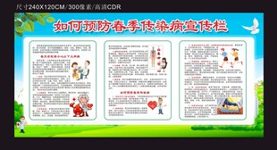 如何预防春季传染病宣传栏