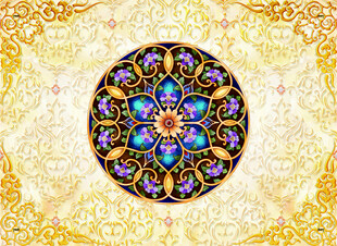 华丽曼陀罗图案装饰艺术