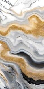 高清水墨金色大理石奢石