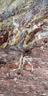 红色岩石墙面纹理