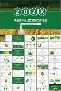 绿色农业产业总结计划ppt模板