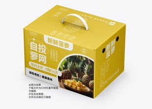 菠萝手提礼盒包装