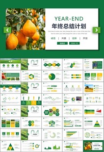 绿色农业产业总结计划ppt模板