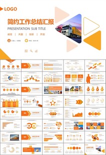物流运输快递行业总结计划PPT