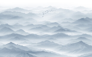 远山近水水墨风景