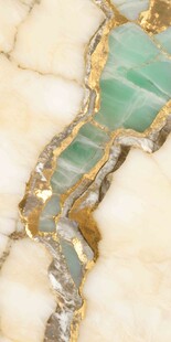 绿宝石大理石金饰细节特写