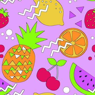 缤纷水果图案背景