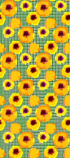 向日葵几何图案背景图