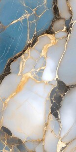 蓝白金纹大理石纹理