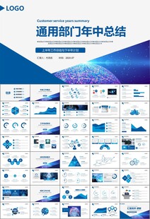 商务科技云计算大数据ppt模板