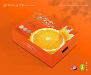 橙子包装 脐橙礼盒