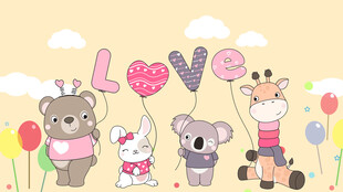 卡通儿童房背景墙