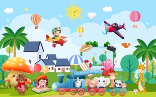 欢乐儿童乐园场景