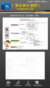 三下第五单元面积思维导图