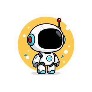 可爱卡通宇航员形象
