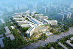 湛江中心人民医院新院鸟瞰效果图