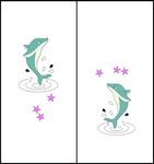 移门 卡通  海豚