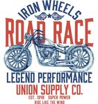 摩托车矢量印花图