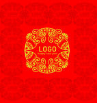 圆形纹饰鱼纹饰LOGO辅助图形