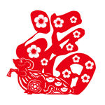 鼠年剪纸