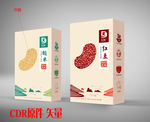 五谷杂粮 红豆 糙米包装设计