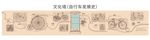 自行车发展史插画 文化墙