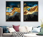 抽象轻奢北欧手绘装饰画